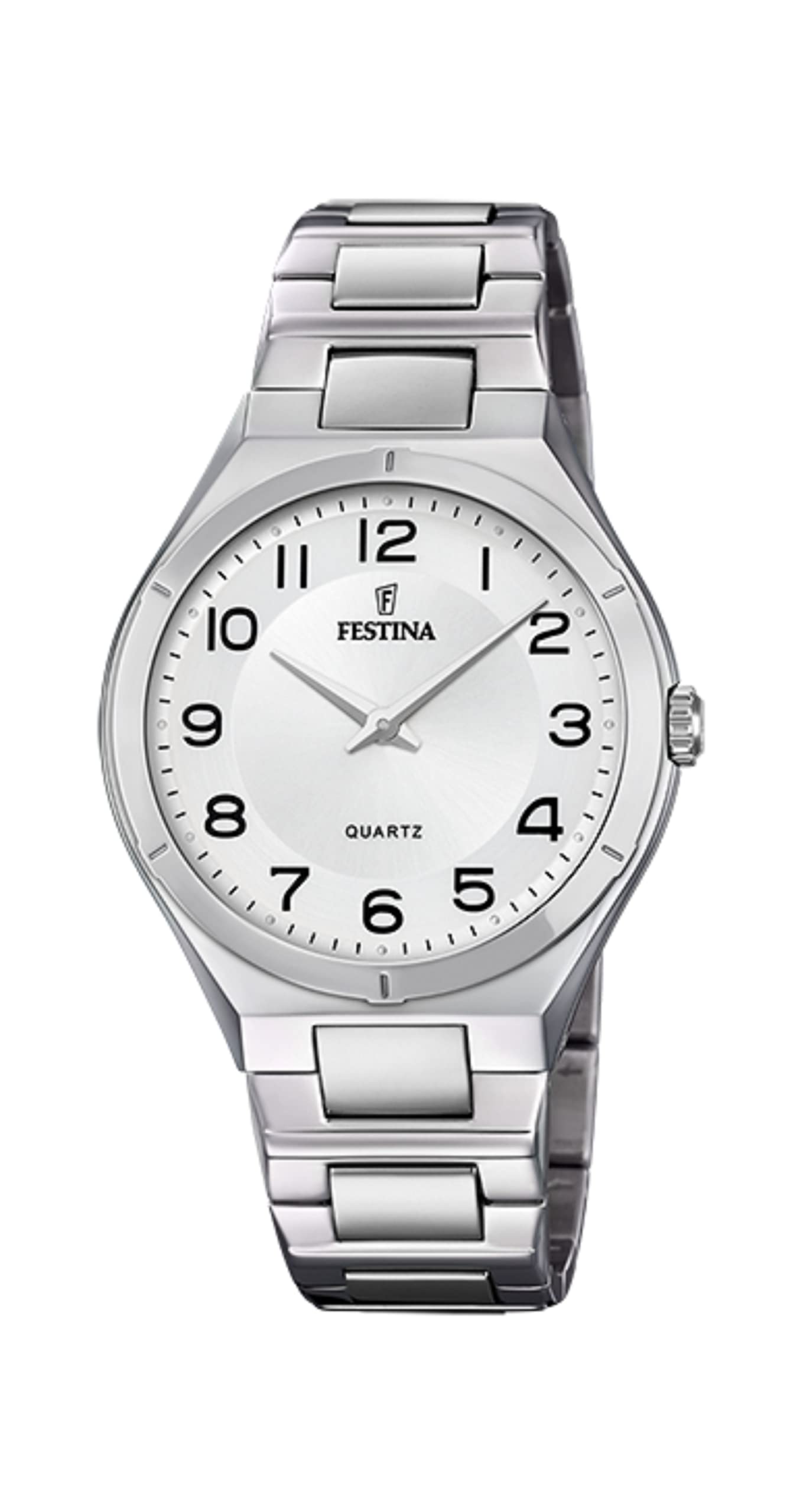 Zegarek FESTINA F20244/4 Biały - Stalowy pasek - Męski - Pudełko 39 MM