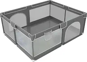 Cercadinho para Bebê/Pet 180×150 x 66 – Tela Respirável, Estrutura Reforçada, Seguro e Fácil de Montar - Acompanha Sacola de Transporte