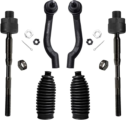 Detroit Axle - Juego de 6 varillas de acoplamiento delanteras para Nissan Rogue 14-15 Rogue Select 08-13, 4 varillas de acoplamiento interiores y