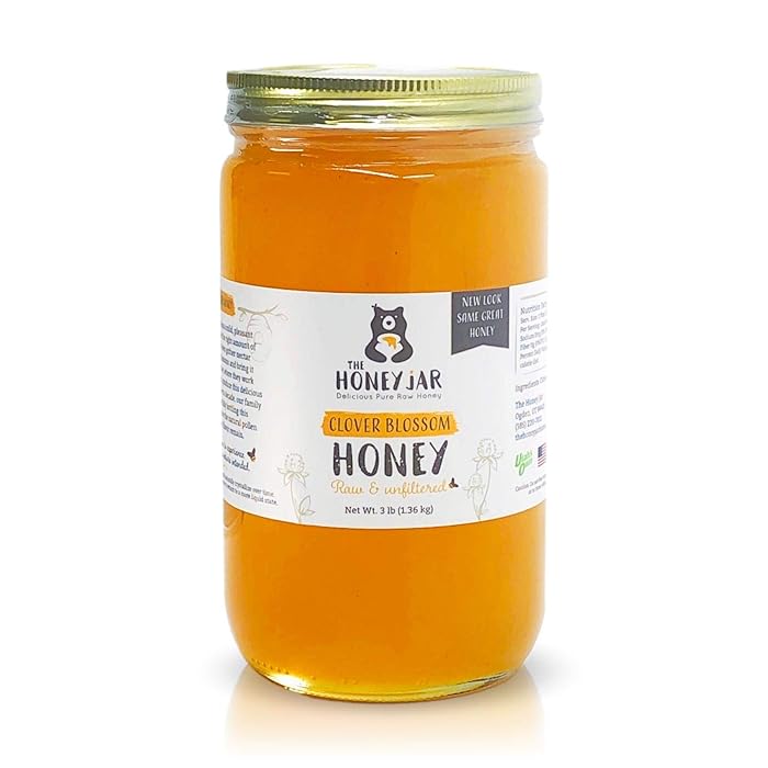 Buy The Honey Jar Raw Clover Honey Unfiltered and Unpasteurized Honey