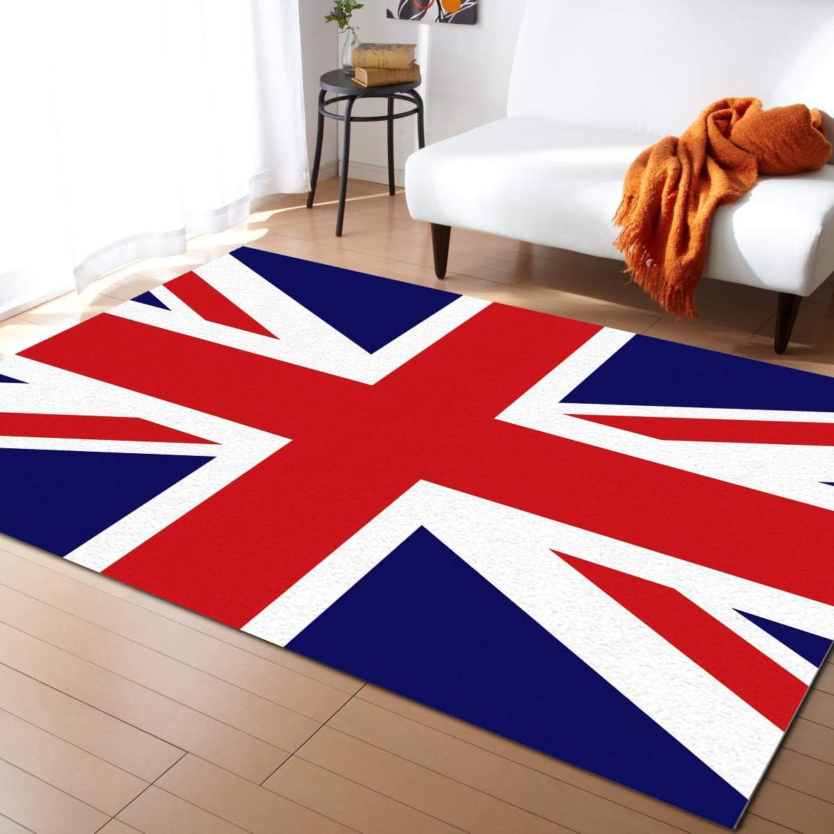 Tapis Zone 80 x 150 cm Collection Drapeau Anglais Tapis Chambre d'enfant Drapeau de l'Angleterre Grand Tapis de Chambre d'Enfant pour la Décoration de Chambre d'Adolescents et de Garçons Sol, Salon
