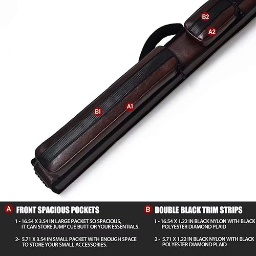 Miniatura 2 de Collapsar Estuche rígido para taco de piscina 2X2 NylonPolipiel Billar Sitck