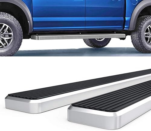 Vista 20 de Estribo Eboard de 6 pulgadas, color negro, compatible con Ford F150 2015-2023 SuperCrew Cab y F150 Lightning 2022-2023 y F-250 F-350 Super Duty