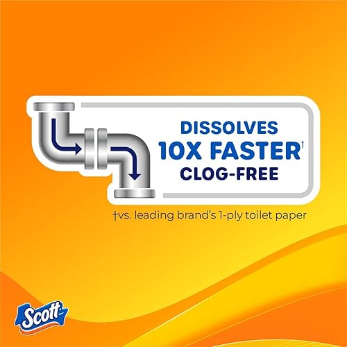 Miniatura 6 de Scott ComfortPlus - Papel higiénico con tubo suave perfumado de lavanda, 12 megarrollos, 310 hojas por rollo, seguro para sépticos, papel higiénico