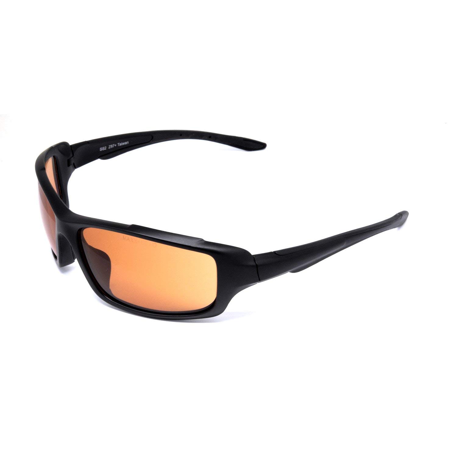 MAXXNEW YORK Safety Series 2 Men's Sungl Black Frame HD Amber Lens
