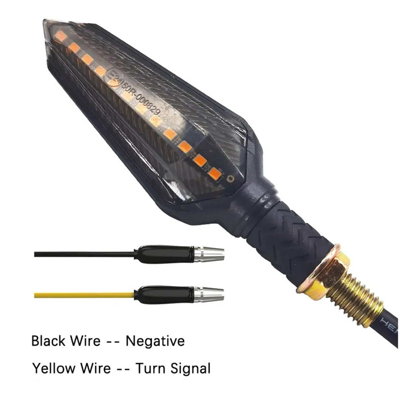 Intermitentes para Motocicleta E24, Luz Intermitente De 12 LED, Ámbar, V, Homologado por M10, Marca E Motocicleta Intermitentes señalizacion