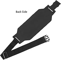 Vista 6 de Cinturón para correr, cintura delgada para correr, para correr, cinturón de ejercicio, bolsa de cadera para mujeres y hombres, iPhone Samsung