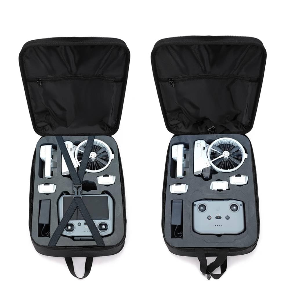 BeisDirect Custodia da viaggio per drone DJI FLIP impermeabile, compatibile con telecomando DJI RC 2/RC-N3, hub di ricarica della batteria e accessori, Nero