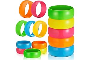 20-Piece 80s Neon Bangles: A Vibrant Time Capsule