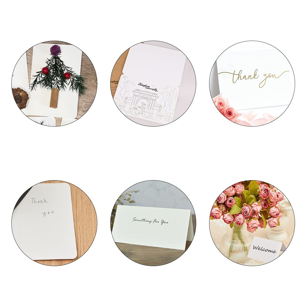 Segnaposto In Carta - 50 Pezzi Bianchi 10x10cm, Per Matrimoni, Compleanni E Feste - Foto 7