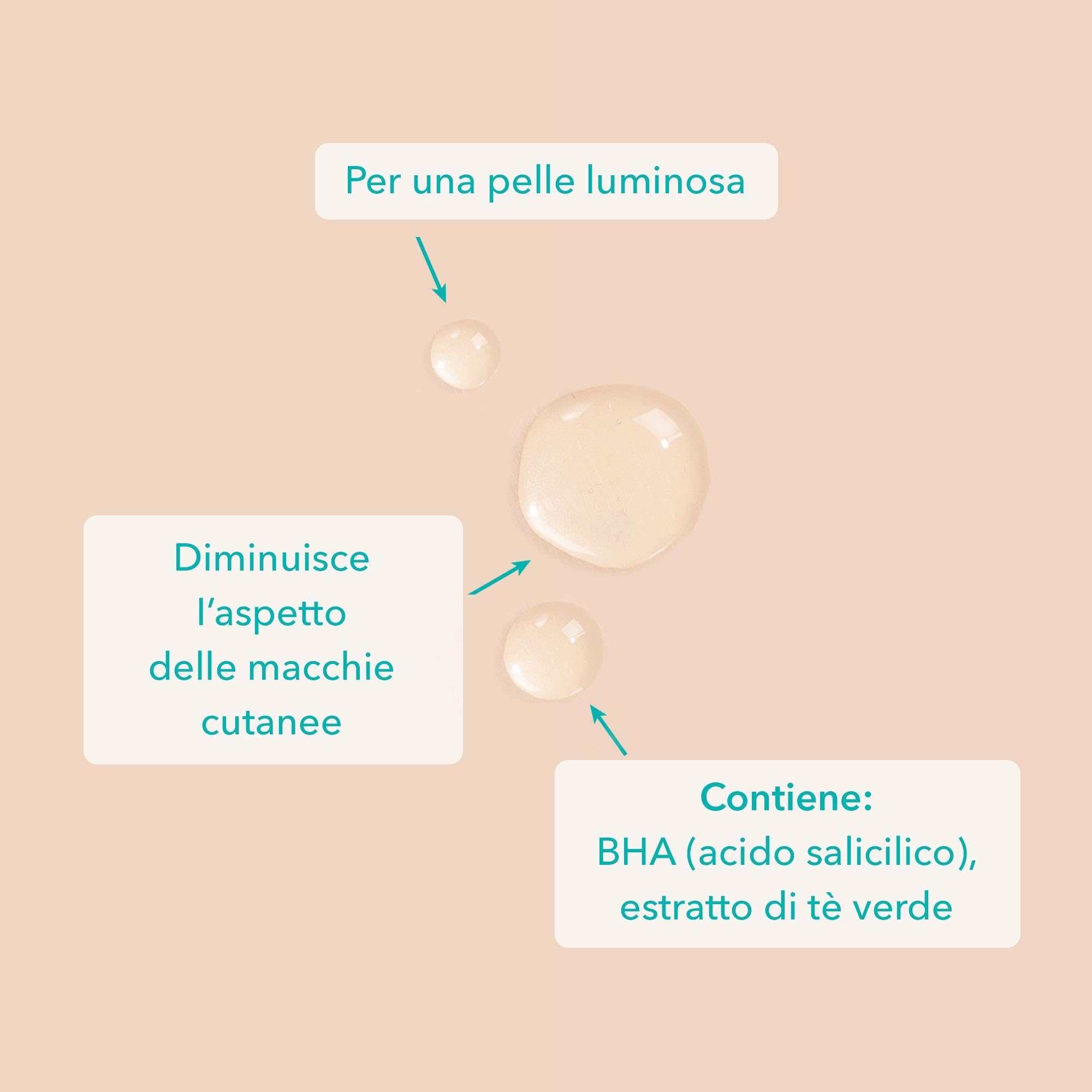 colibri skincare 2% BHA Peeling viso chimico esfoliante con acido salicilico - tutti i tipi di pelle, specialmente grassa e mista - scrub donna e uomo - 30 ml