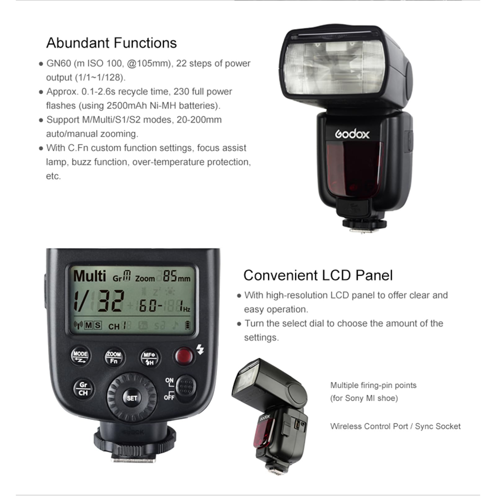 Amazon | Godox TT600 フラッシュと CT-16 トリガー キット - Sony 