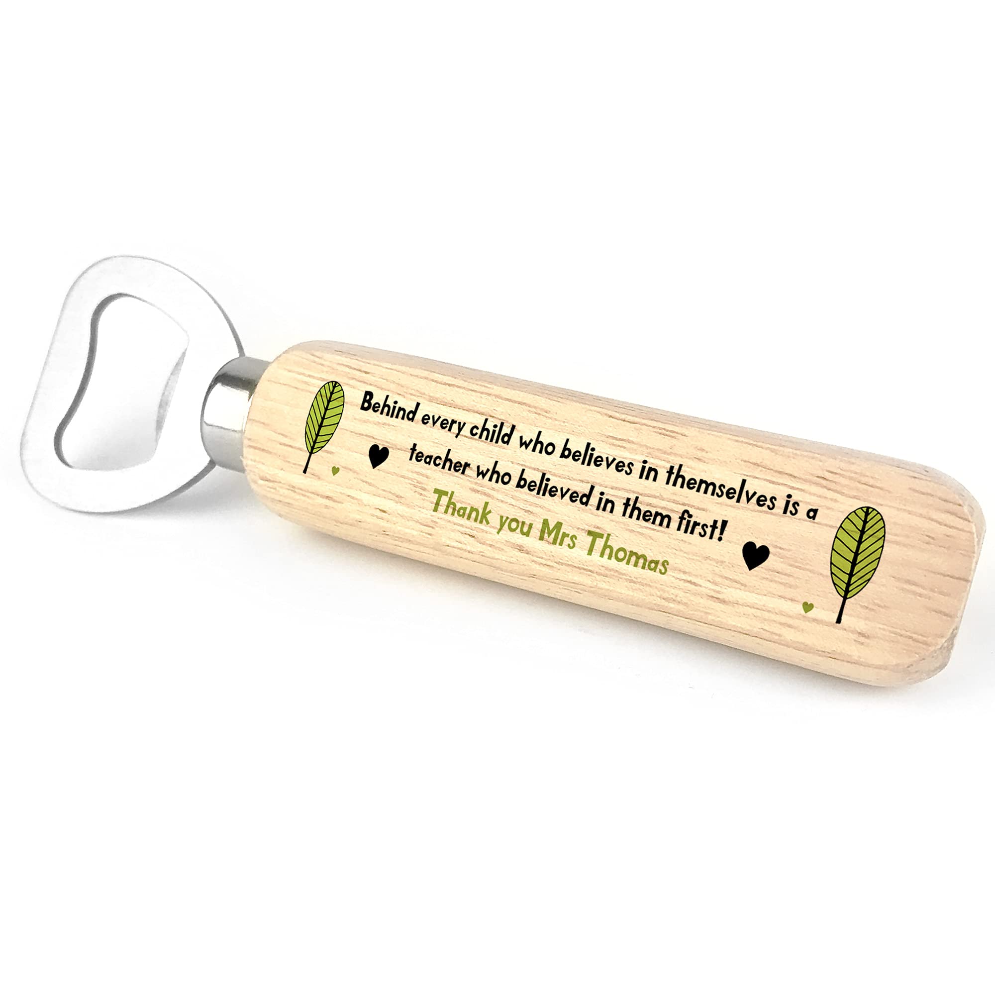 Teacher Gift Teaching Assistant Gift Personalised Bottle Opener Thank You