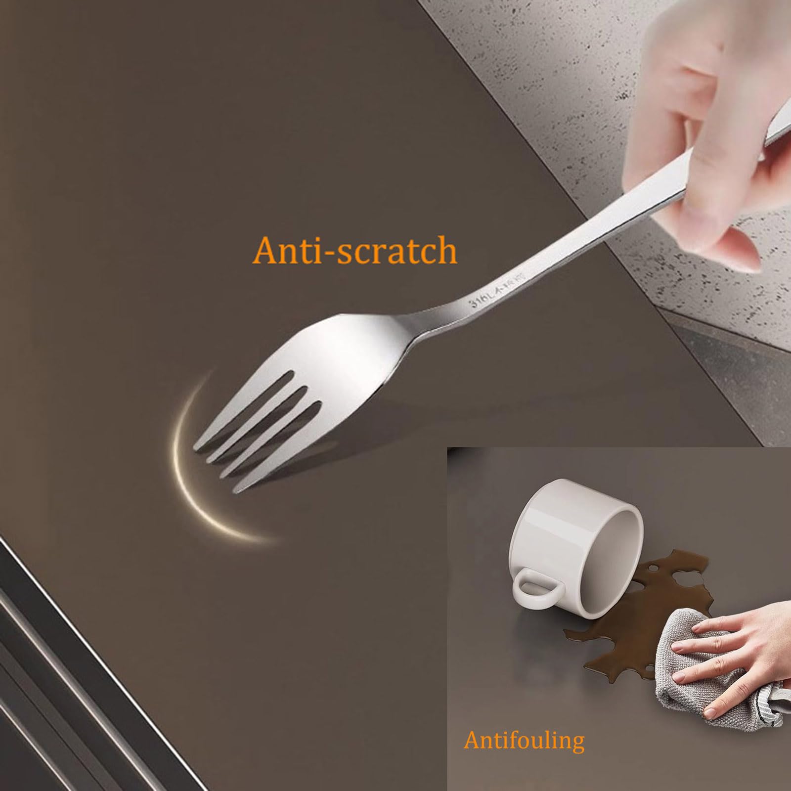 Supporto per microonde in acciaio al carbonio con cassetti estraibili, organizer da banco per microonde compatti, caffetterie ed elettrodomestici da cucina, grigio (44 cm)