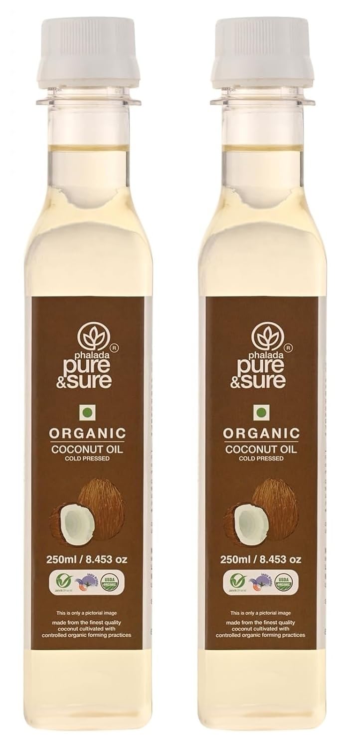 Phalada Pure & Sure Organic Coconut Oil, 250Ml X Pack Of 2 (B0CLLKN664) Amazon Price History, Amazon Price Tracker