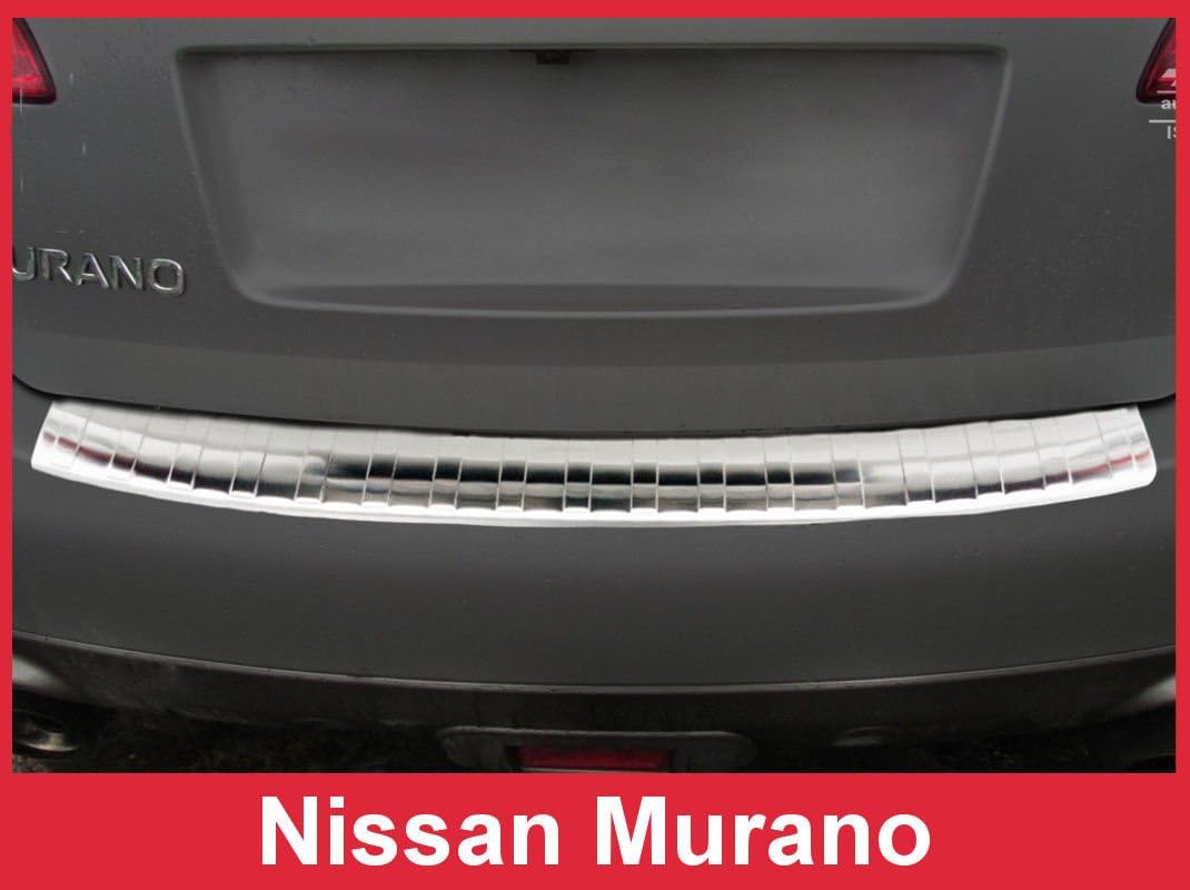 Stainless Steel Rear Bumper Protector Guard - Brushed Silver - for 2009-2014 Nissan Murano