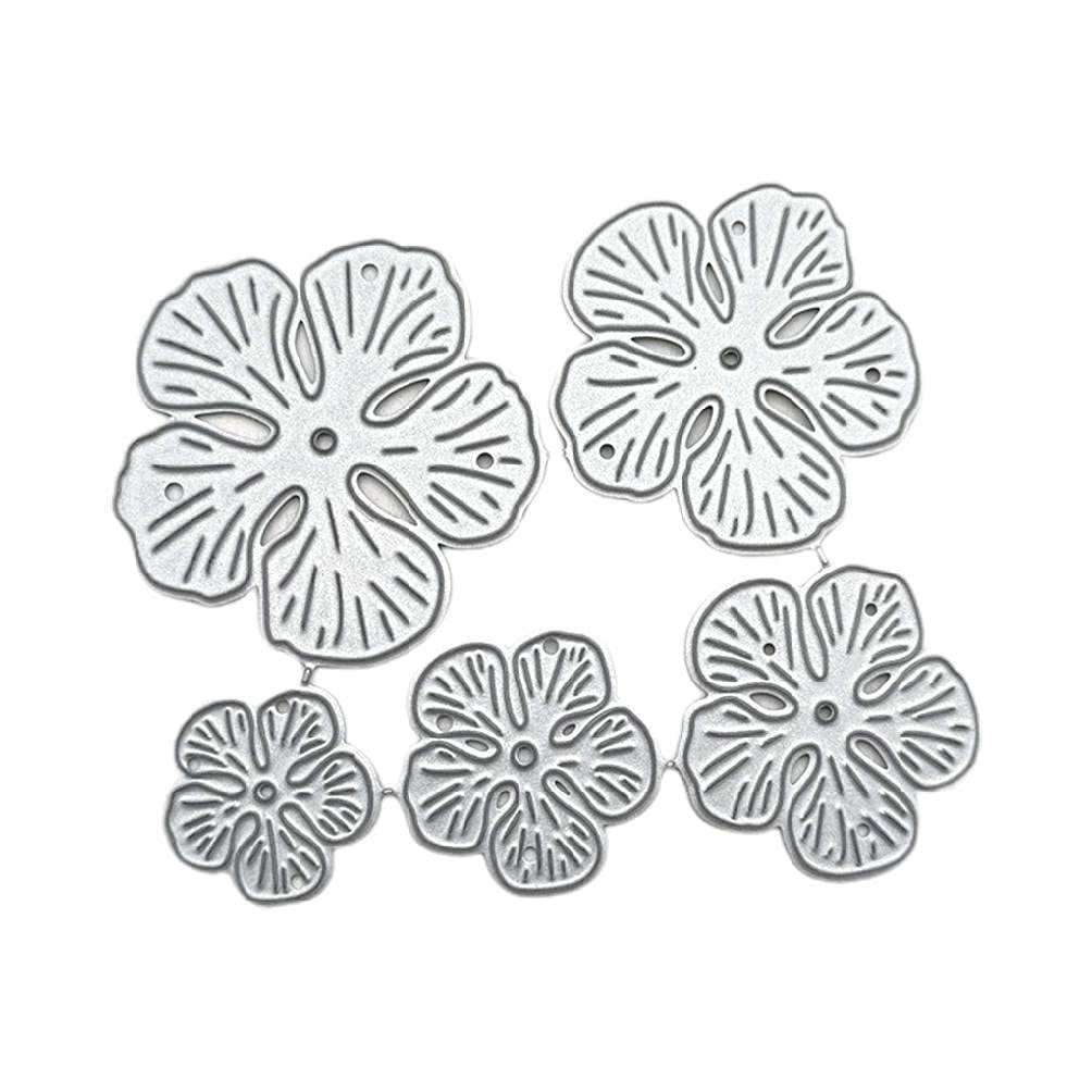 OTCRAFT Lot De 10 Matrices De Découpe En Métal En Forme De Fleurs 3D En Spirale Pour La Fabrication De Cartes, Le Scrapbooking, Le Gaufrage, Le Gaufrage, Les Loisirs Créatifs, Les Travaux