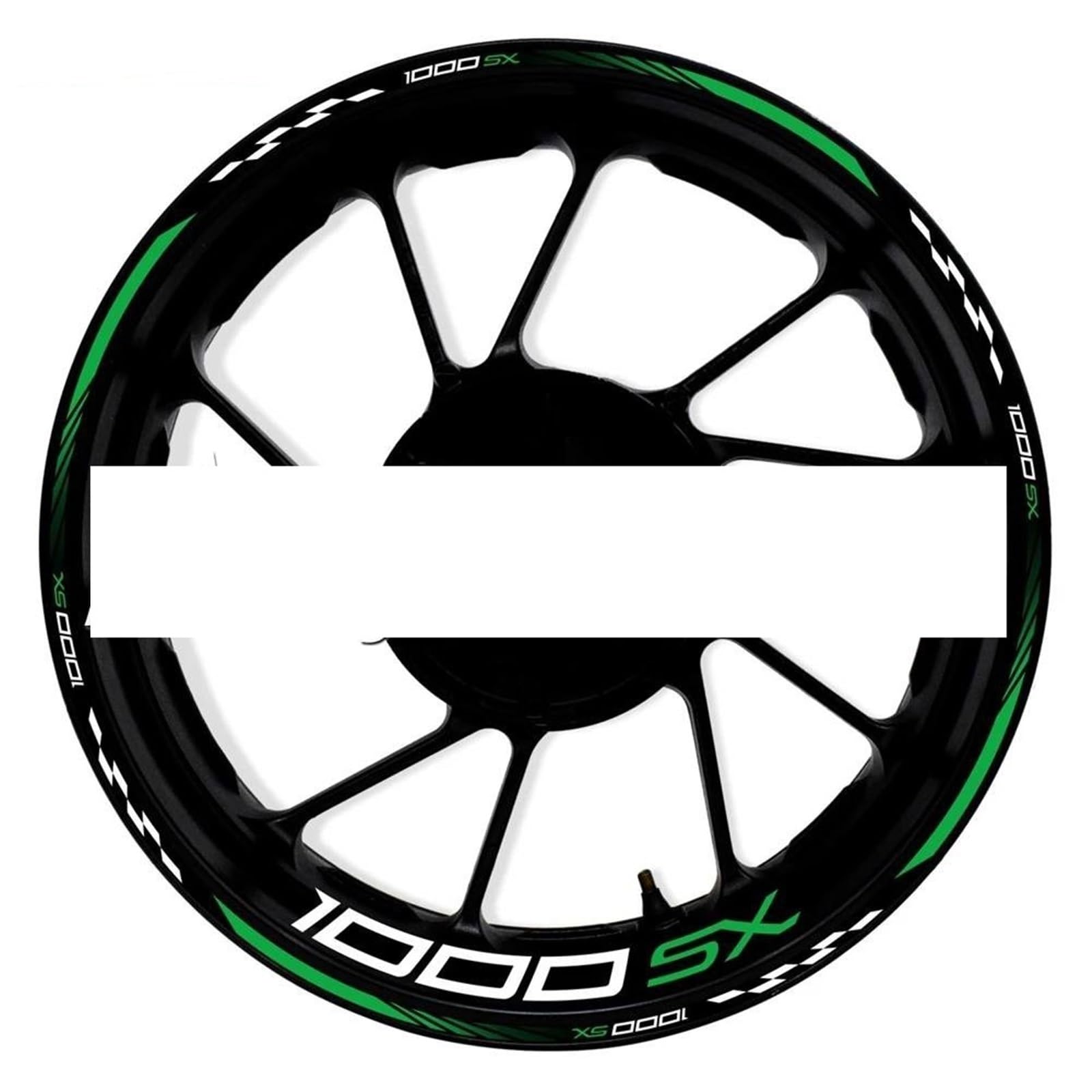 Motorcycle Wheel Sticker Rim Decal Hub Stripe Tape for Kawasaki Z1000SX Z-1000SX Decorative(Color16)
