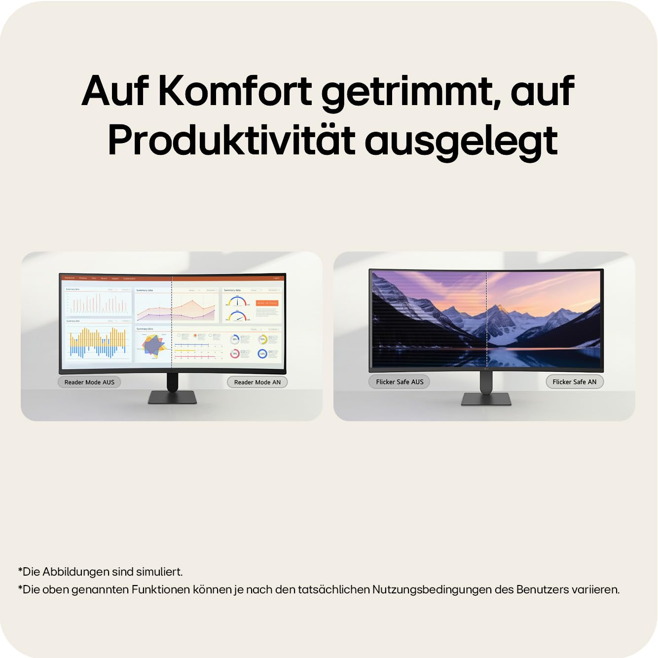 LG UltraWide™ 34U601B-B 34 Zoll 21:9 Curved UWQHD VA Monitor, 120Hz, HDR10, AMD FreeSync Premium, 99% sRGB, 1x HDMI 2.0, 1x DisplayPort 1.4, Schwarz