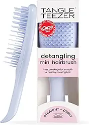 Escova de cabelo desembaraçadora The Mini Ultimate Detangler para todos os tipos de cabelo, ideal para o uso em fios úmidos. Cor: Lilás