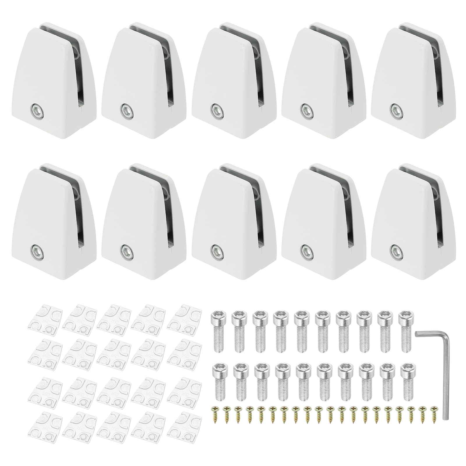 PATIKIL 10 Pcs Office Desk Partition Support Bracket