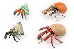 Framendino Realistic Sea Animals Hermit Crab Action Figures