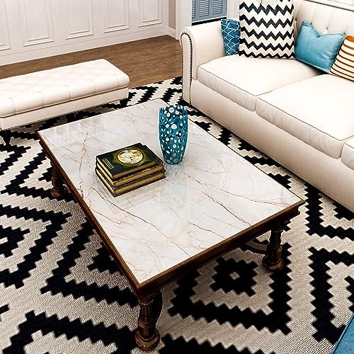 Image of KASHIVAL Self Adhesive Vinyl PVC Wallpaper, Peel-and-Stick Removable, Waterproof & Heat Resistant, Marble Pattern, Cream Marble A31, 60 x 200 cm