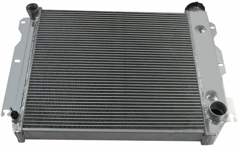 Miniatura 8 de ALLOYWORKS - Radiador de carreras de aluminio de 3 filas+ventilador de cubierta+termostato para Jeep Wrangler YJ TJChevy V8 1987-2006