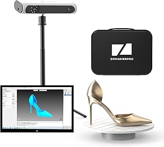 [2023 Upgrade] 3DMakerpro Lynx 3D Scanner Premium Kit, Up to 0.1MM Accuracy, Free 3D Scanning Softwarwe, Support Body Scan and Car Reconstruction