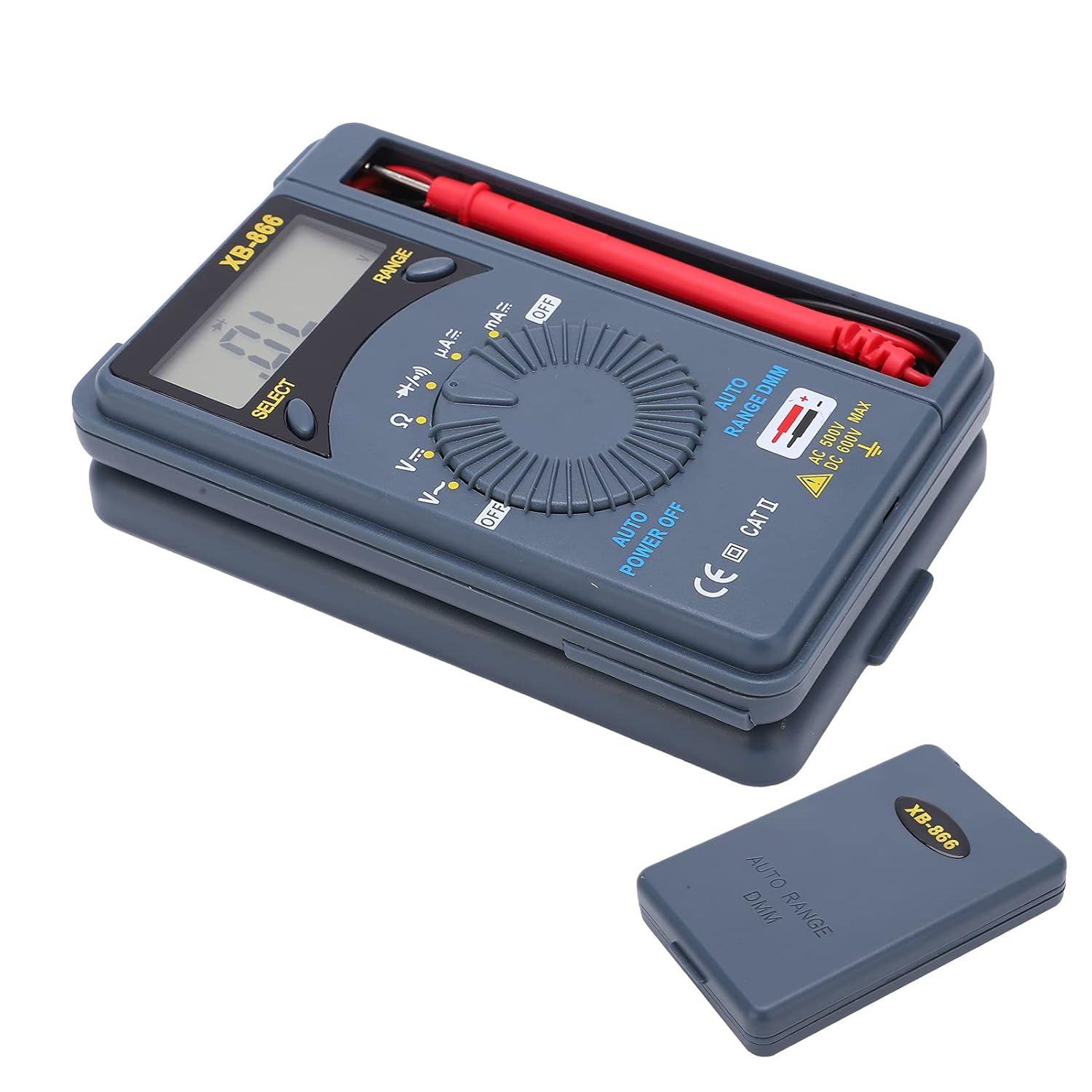 XB866 Pocket Multimeter, Voltmeter Compact Ammeter Digital Display Multi‑Purpose Portable Large‑Range High‑Accuracy Voltmeter