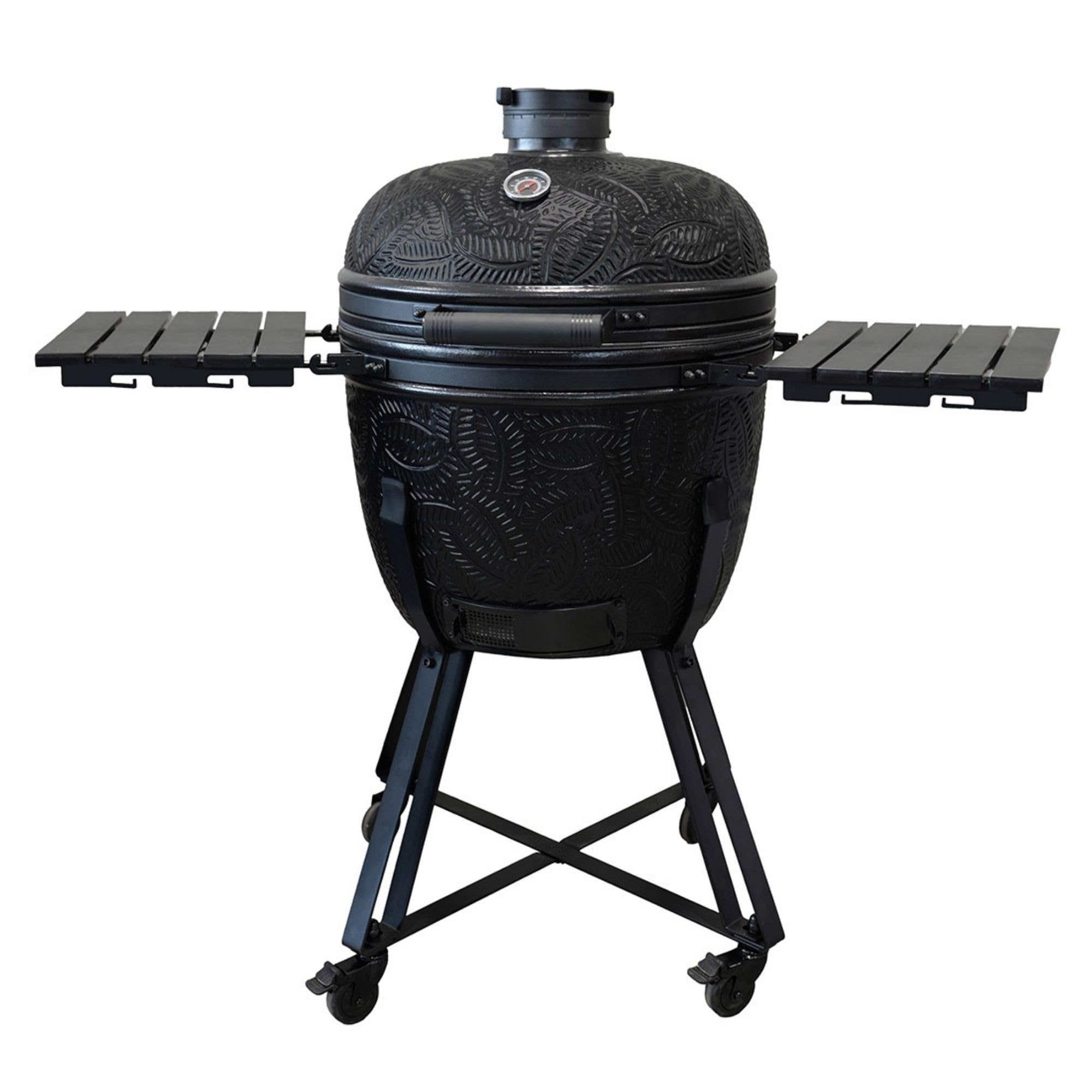 Barbecook Barbecue Kamado Kamal 2.0 Griller, Fumer, Cuire à la Vapeur, rôti, Extra Large Mat, 138x84x123cm, Noir