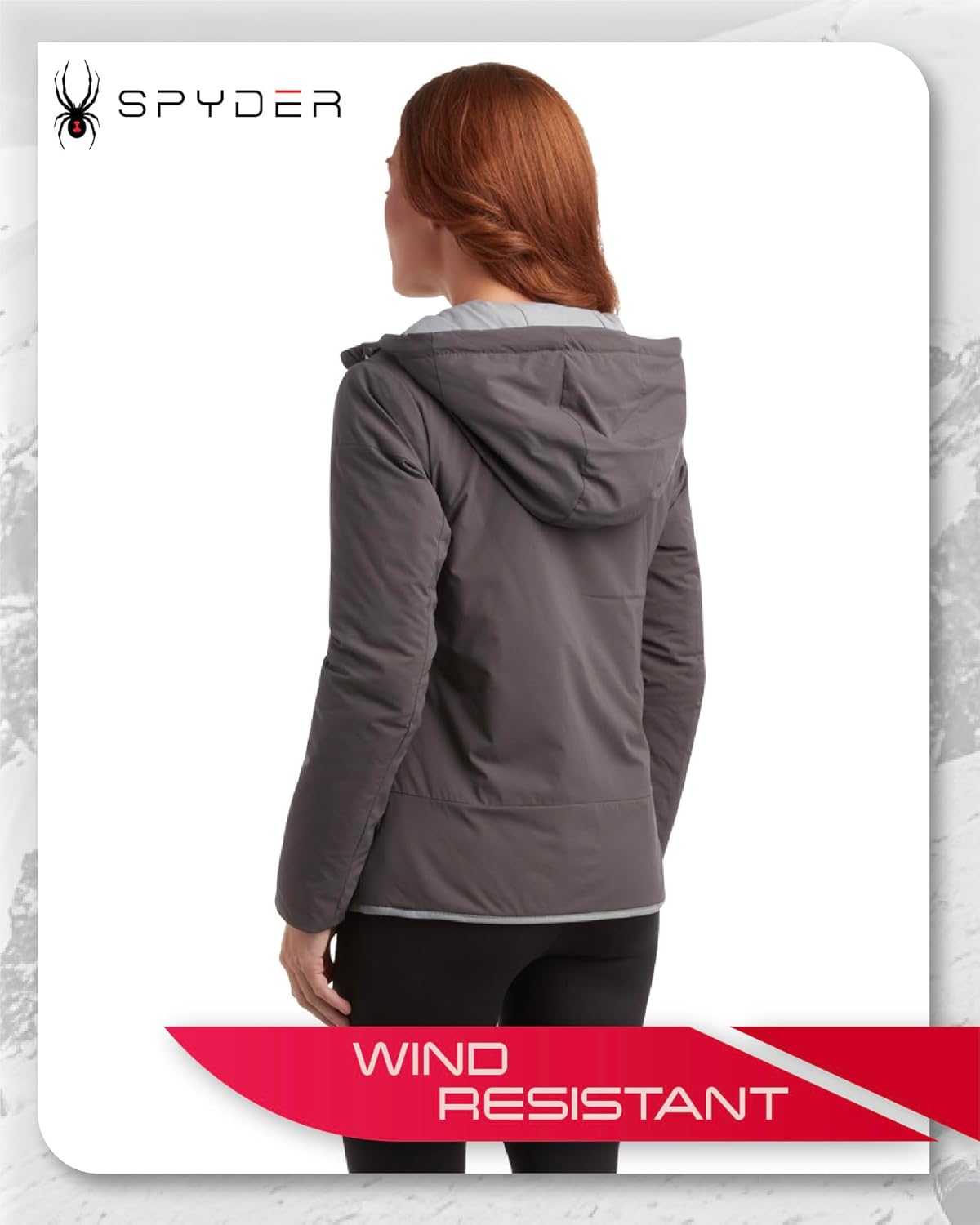 Spyder Womens Windbreaker Jacket - Lightweight Insulated Wind Resistant Waterproof Jackets for Women Zip Up Womens Jacket - Image 6