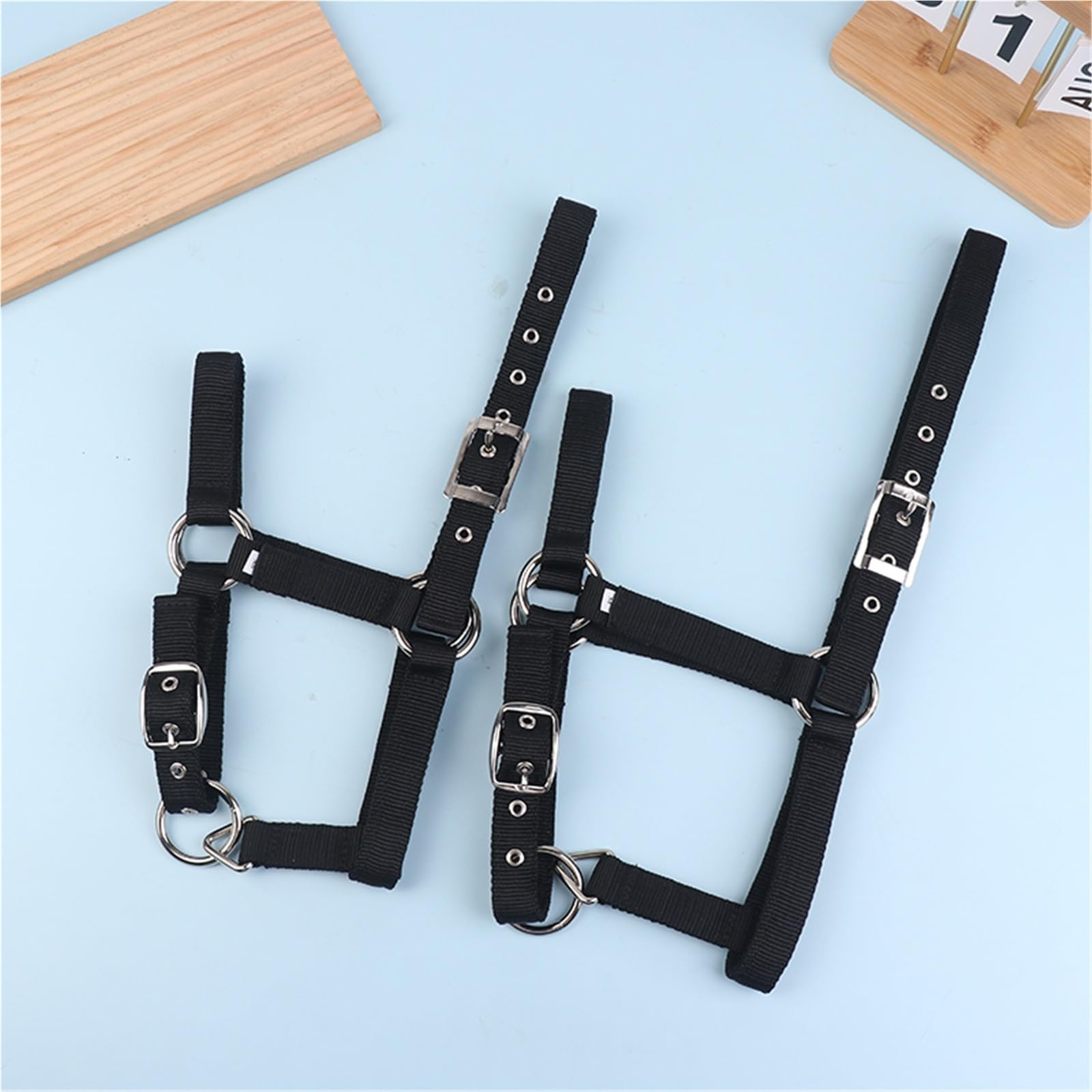 Cavezza Per Cavallo XS SL XL Fettuccia in nylon regolabile Cavezza for cavallo equestre Abbigliamento da equitazione ergonomico e confortevole(XL)