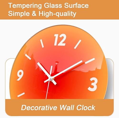 Miniatura 2 de Reloj de pared silencioso de 12 pulgadas, reloj de pared decorativo moderno para el hogar, sala de estar, dormitorio, cocina, escuela, fácil de leer