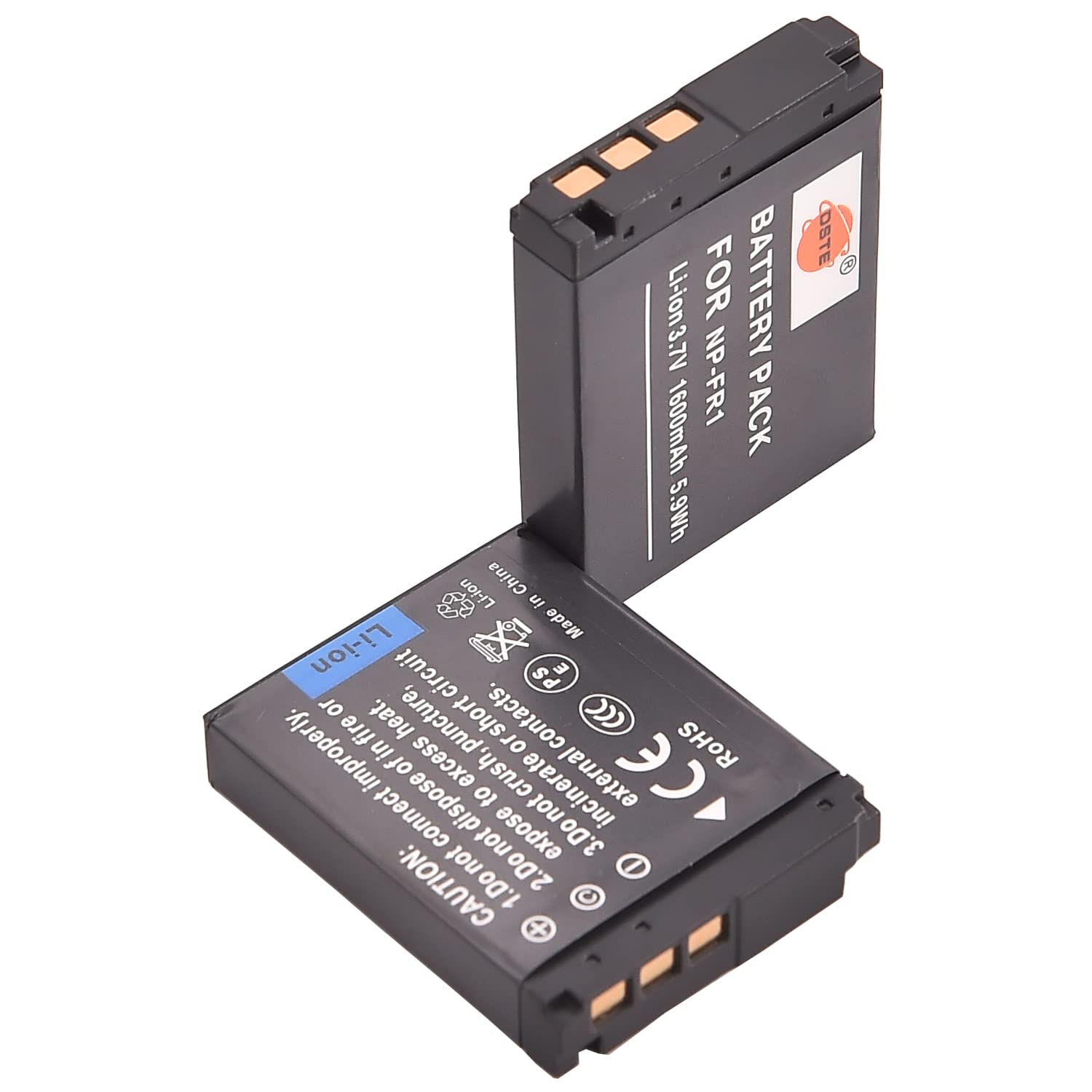 DSTE 2 Batterie NP-FR1 1600mAh + Caricatore USB Doppia Slot Per Sony DSC-P100, P120, P150, P200, T30, T50, V3 E Altri