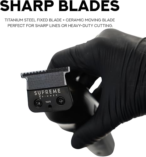 Miniatura 2 de Supreme Trimmer Vader Lite ST3700 - Delineador y detallador profesional de peluquería inalámbrico  Tiempo de funcionamiento de 120 minutos, motor de