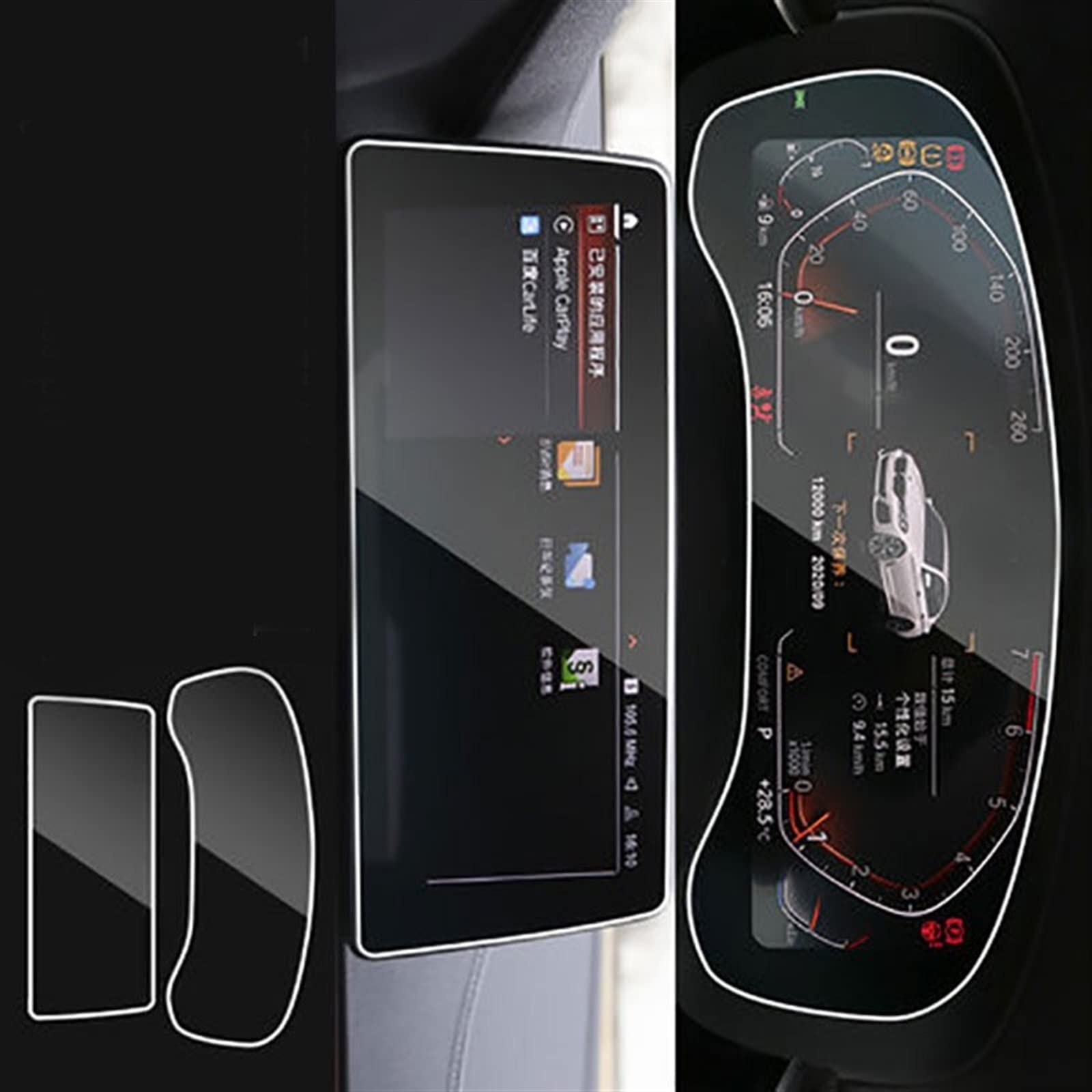 Film de protection en verre trempé pour GPS BMW X3 X4 2020 2021 WILSEM