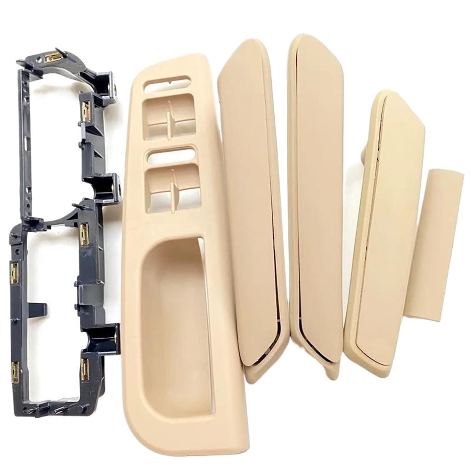 DYDGUTUFB for VW for Passat B5 3B186717E 3B4867179B 3B0867180A 3B4867180B Beige Interior Door Handle Armrest Interior Door Handle(Beige 6pcs)