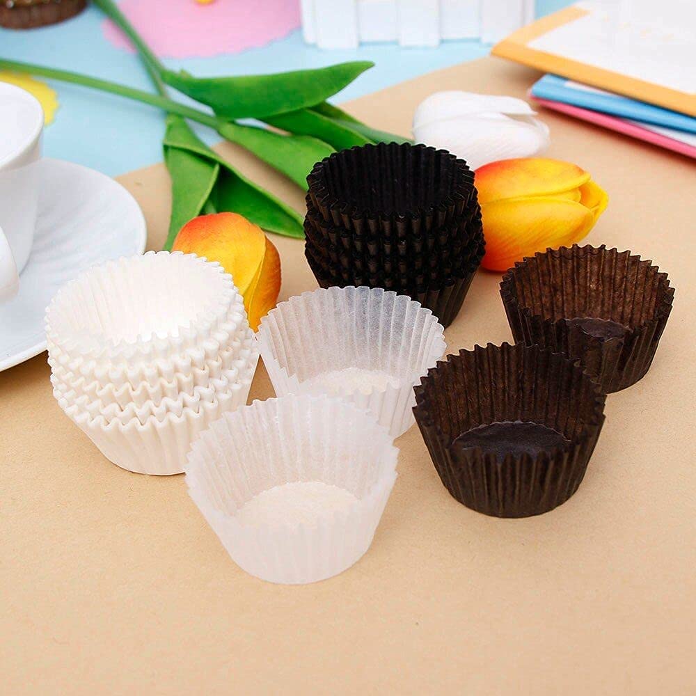 Wkładki do kubków do pieczenia babeczek 100 szt. | gorąca bułka, mini muffinki, indyjskie słodycze foremka | Owijki do dekorowania ciast narzędzia na imprezę w kuchni prezent ślubny