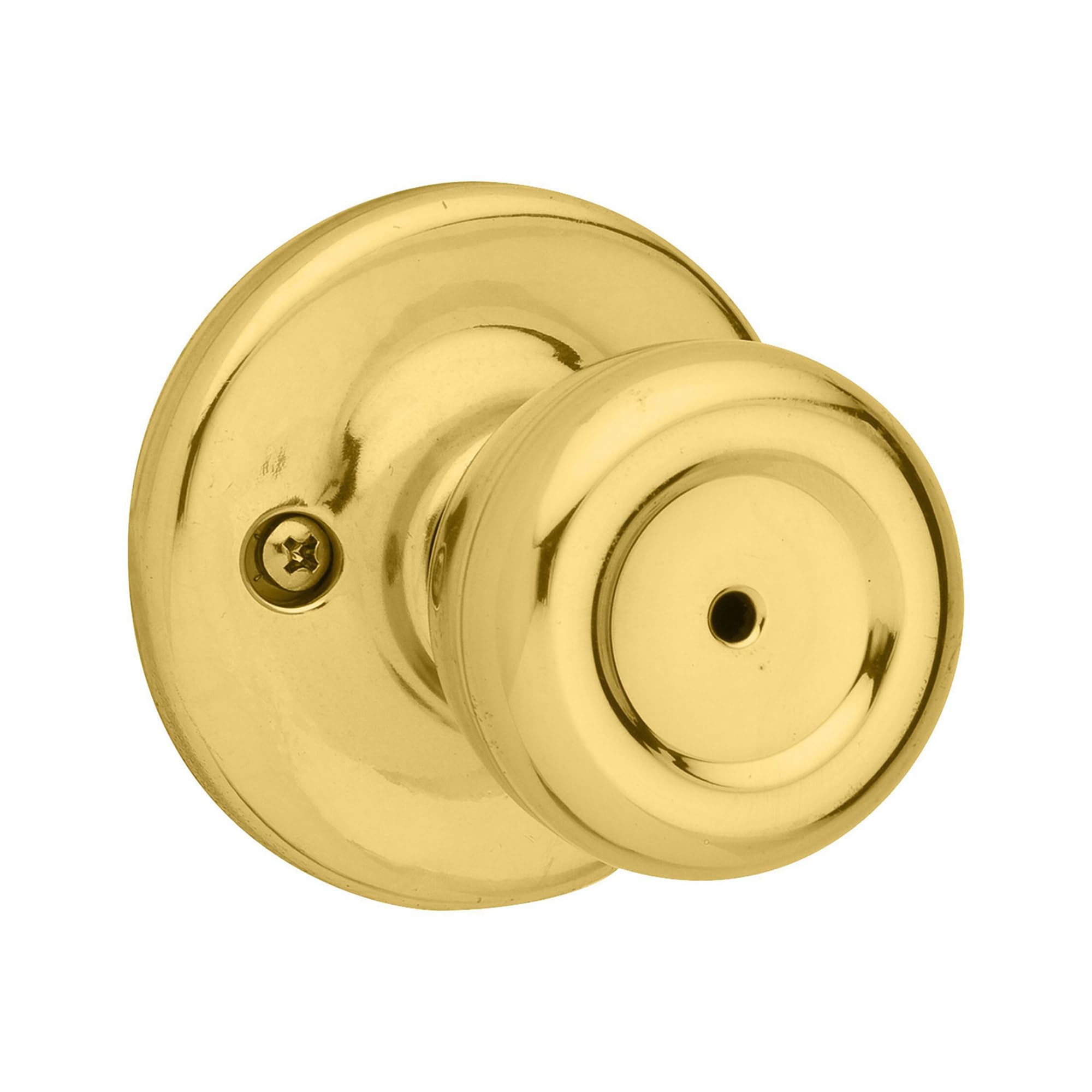 Kwikset Mobile Home Privacy Door Knob - Polished Brass -1 Kwikset Mobile Home Privacy Door Knob - Polished Brass -1