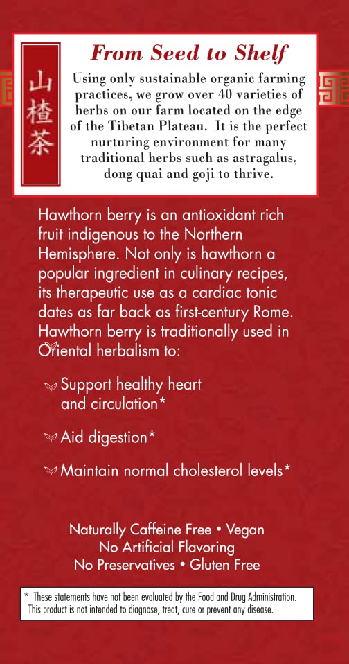 Miniatura 5 de Bravo Tea Absolute Hawthorn Berry - Té de hierbas sin cafeína, 20 bolsas de té