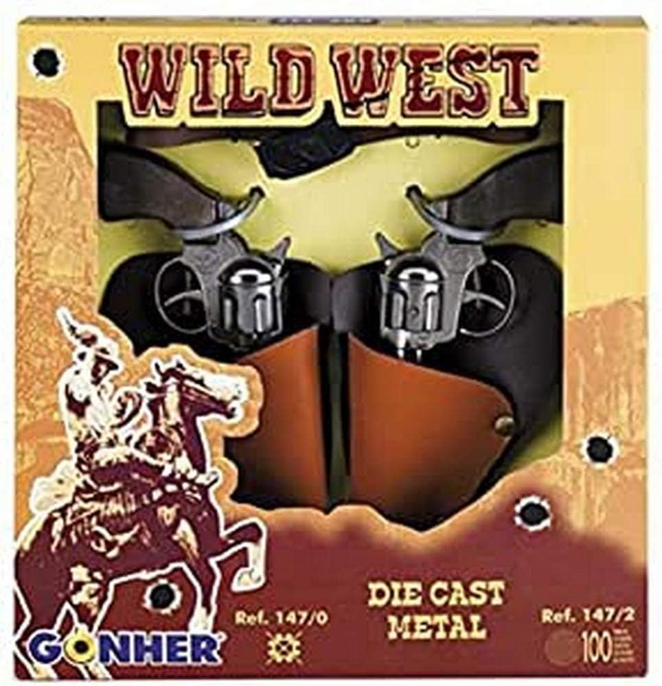 Gonher WildWest Set Double Revolverolver, Multi Color