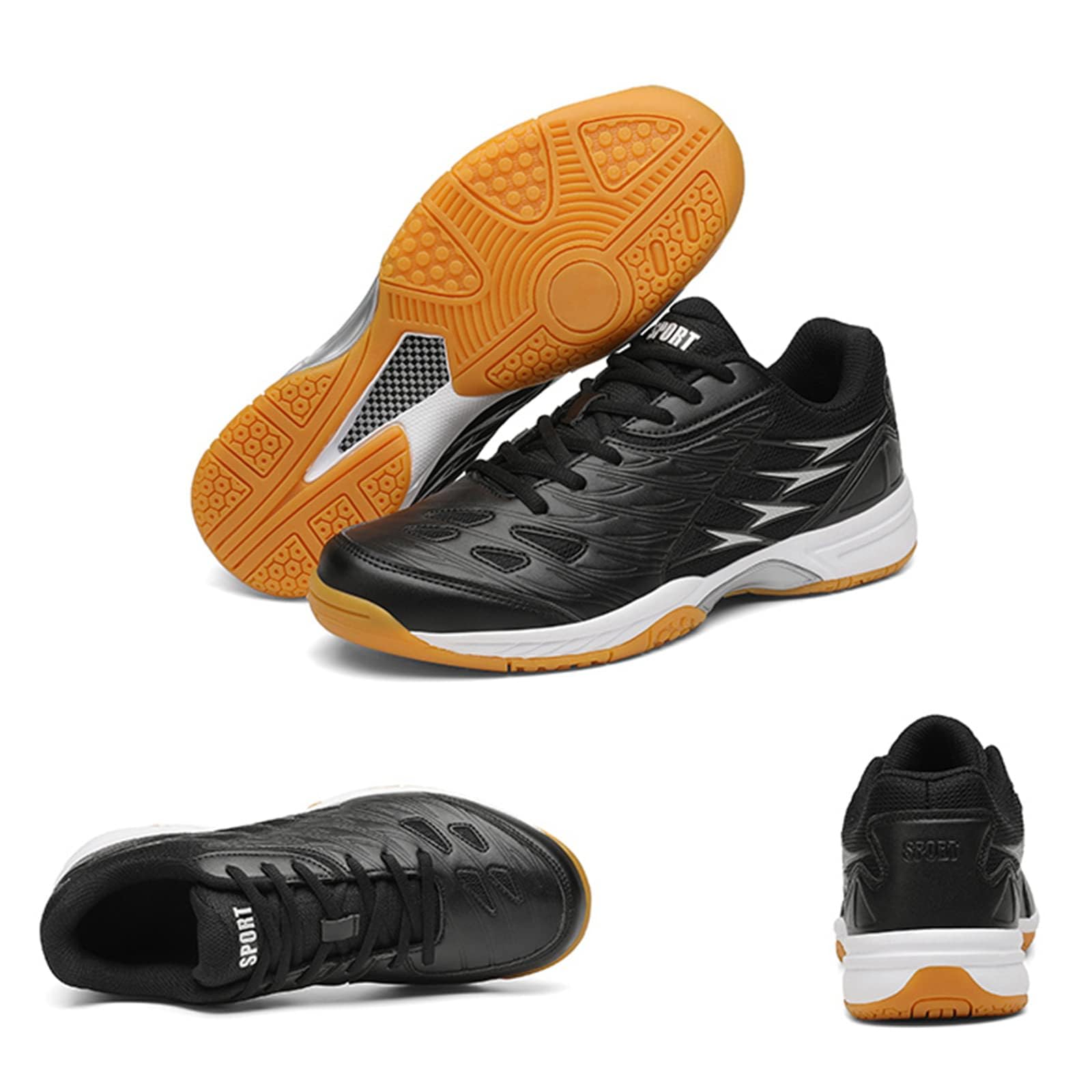 Chaussures de volleyball pour homme et femme - Résistantes à l'usure - Confortables - Tennis - Badminton - Antidérapantes - Pour squash