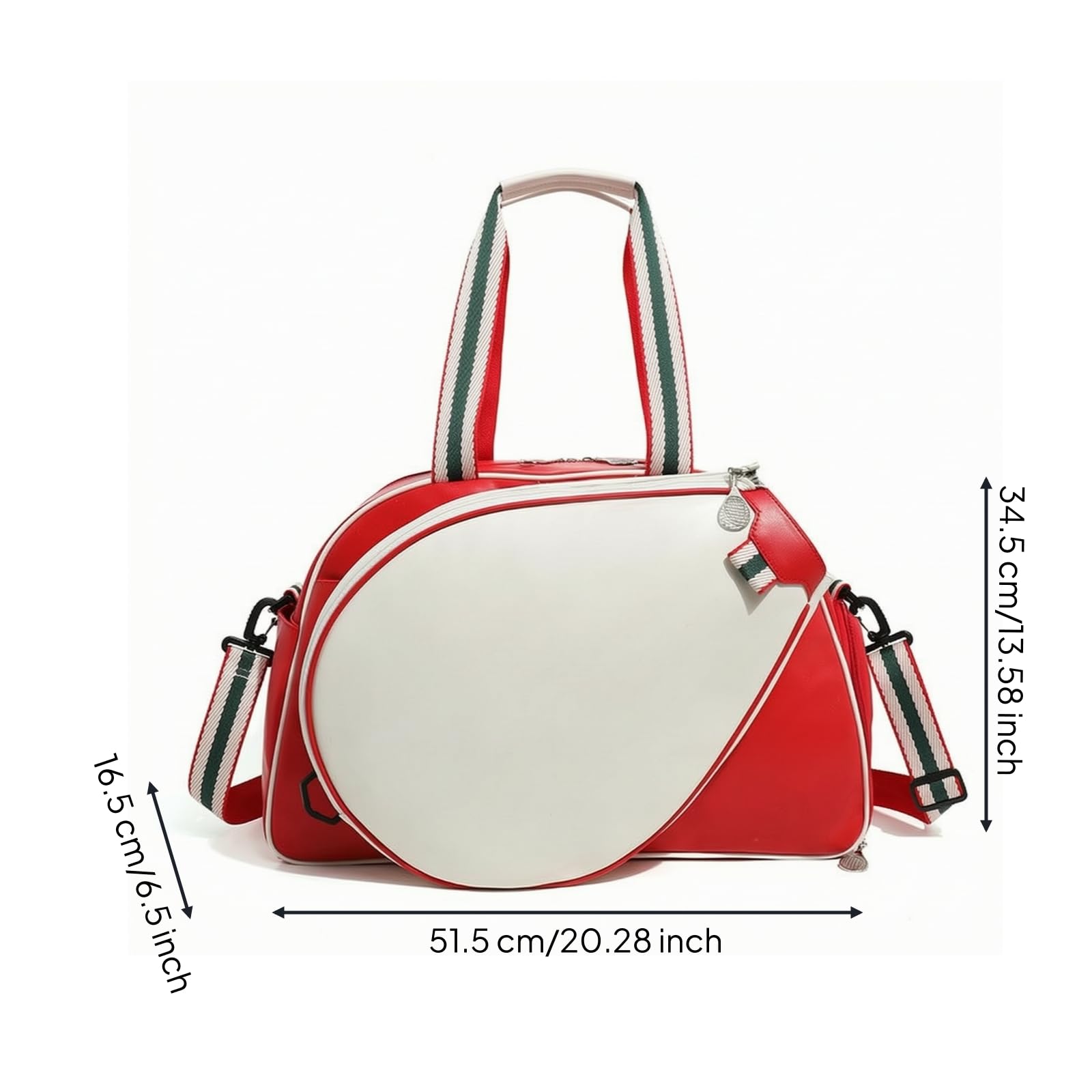 KESOTO Bolsa Impermeable para Raqueta y Accesorios con Capacidad Organizativa para Ropa y Calzado con Reforzadas y Correa Ancha Ajustable Acuada para Jugadores Bádminton