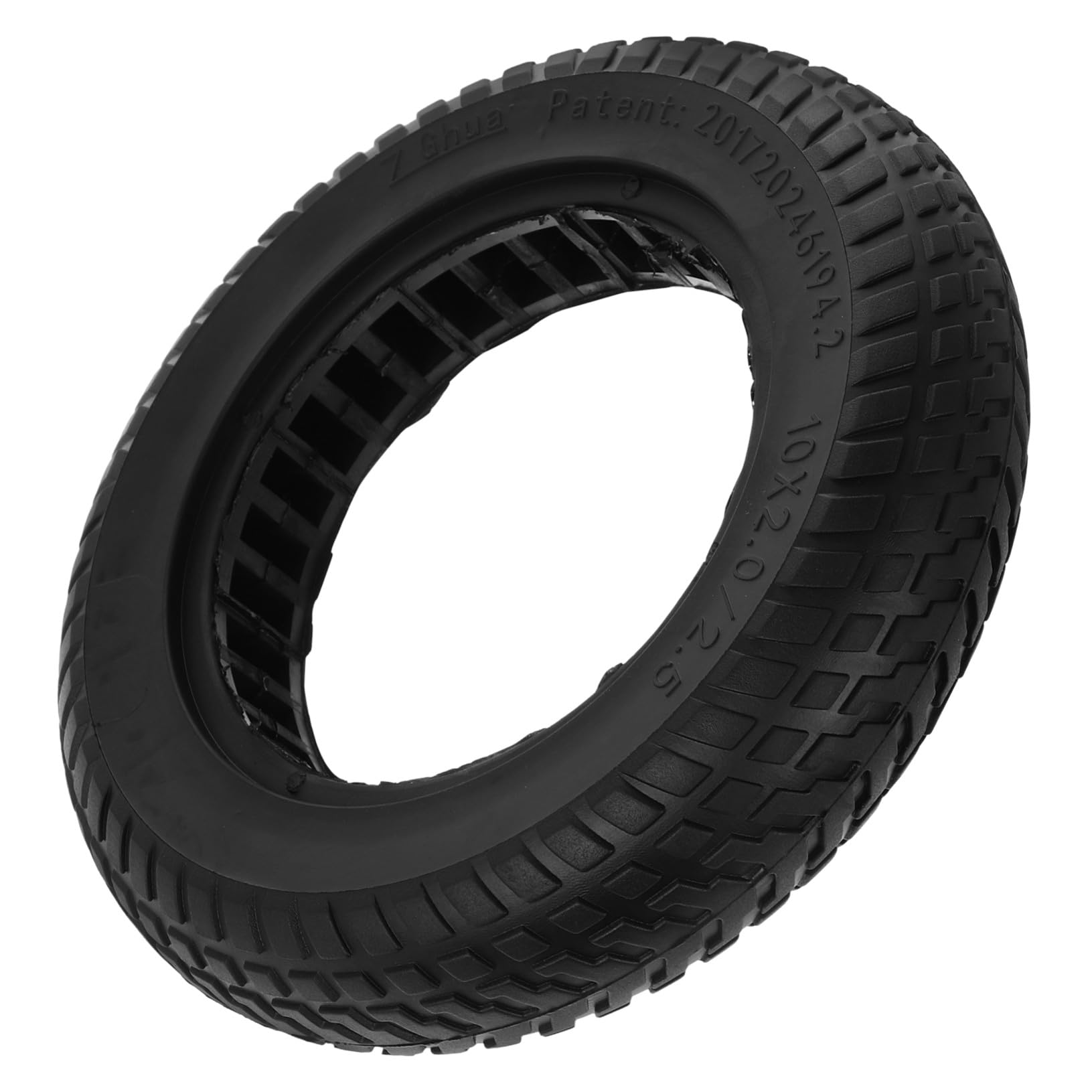 Pneu de Trottinette Électrique Pneu Plein Anti-crevaison Caoutchouc Alvéolé Absorbant les Chocs pour Trottinette Polyvalente