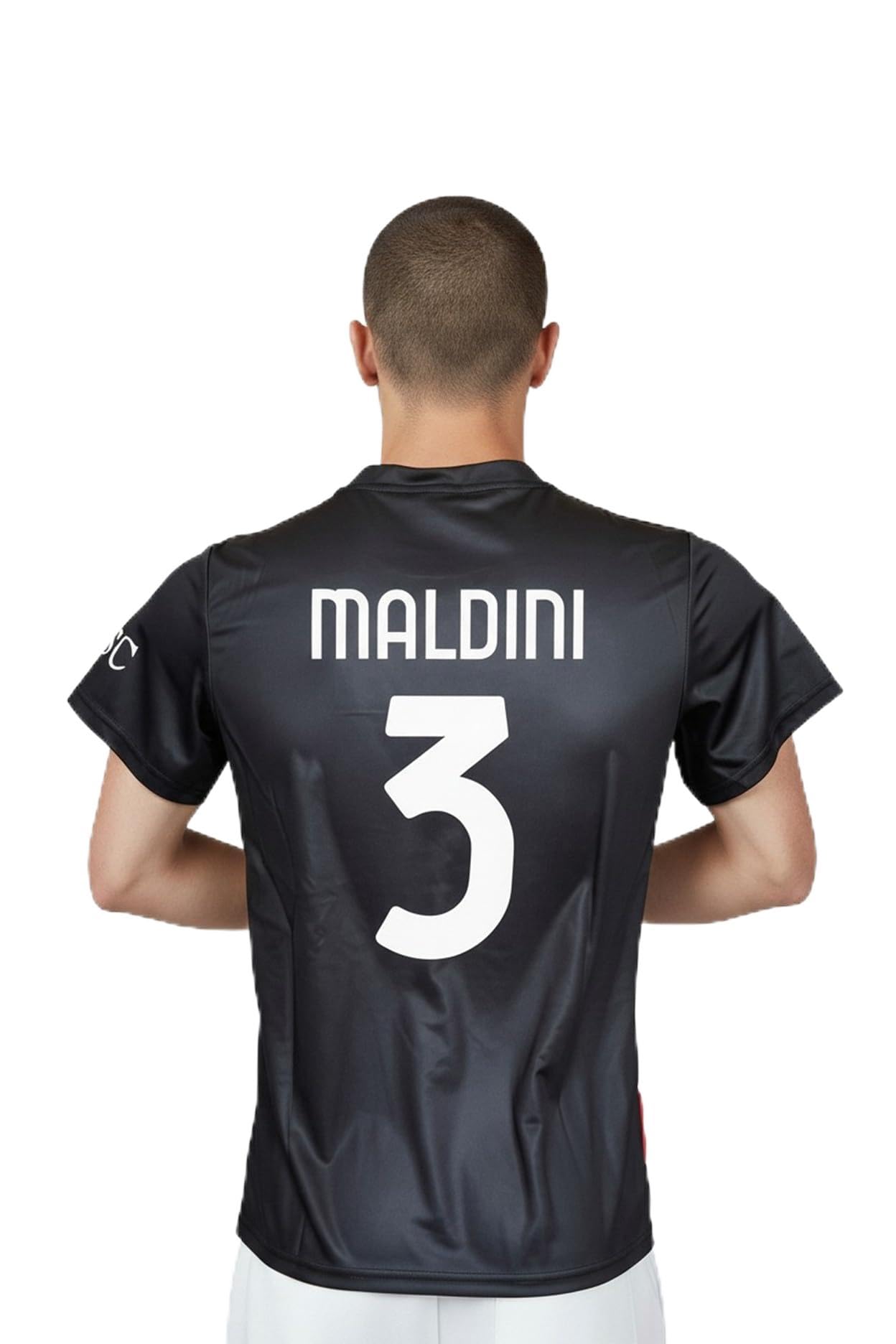 AC Milan Maglia Maldini 3 Replica Ufficiale 2025/26, Rossonera a Strisce