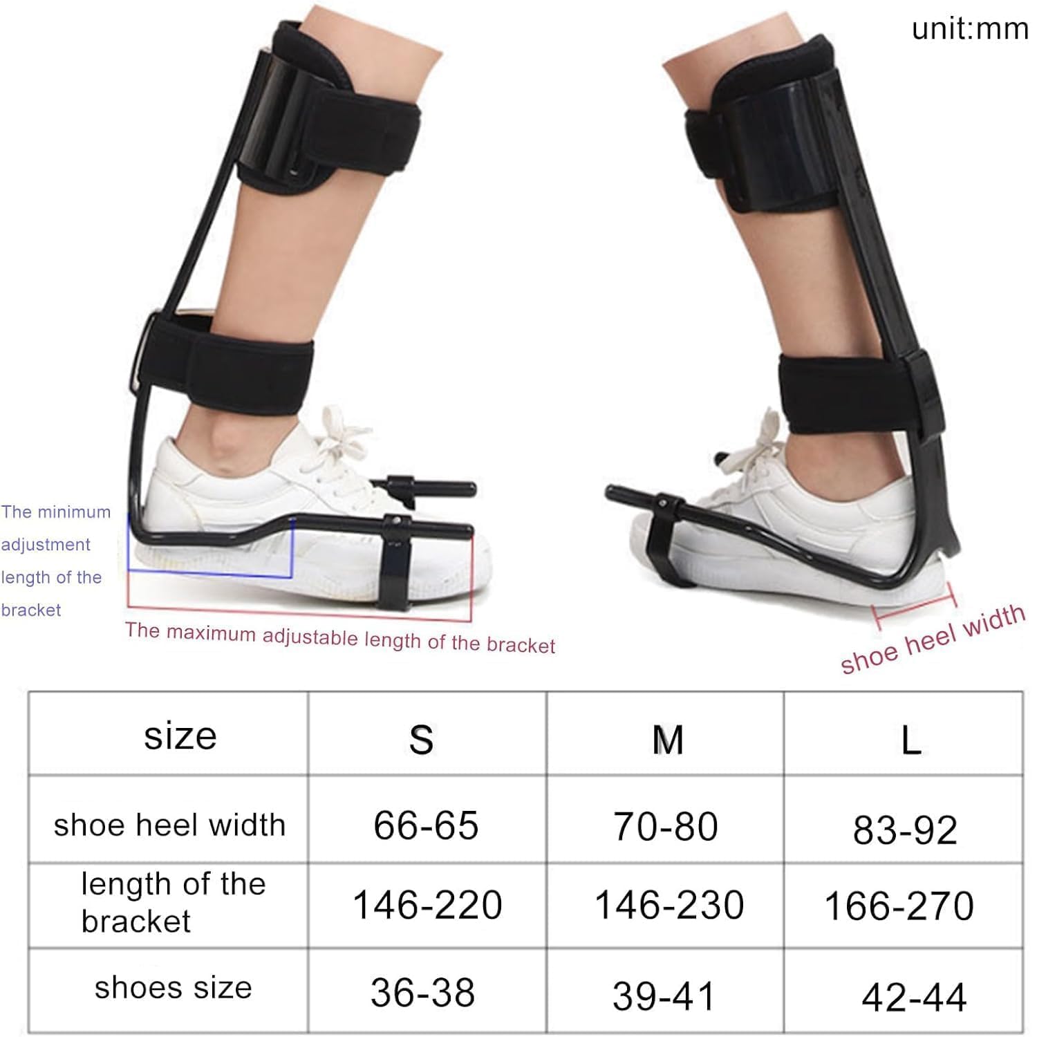 Férula Ortopédica Para Caída Del Pie, Ortesis De Tobillo Y Pie, Se Puede Usar Mientras Se Usan Zapatos O Se Duerme, Ortesis De Rehabilitación Para Ayudas Para Caminar, Para Accidentes Cerebrovasculare