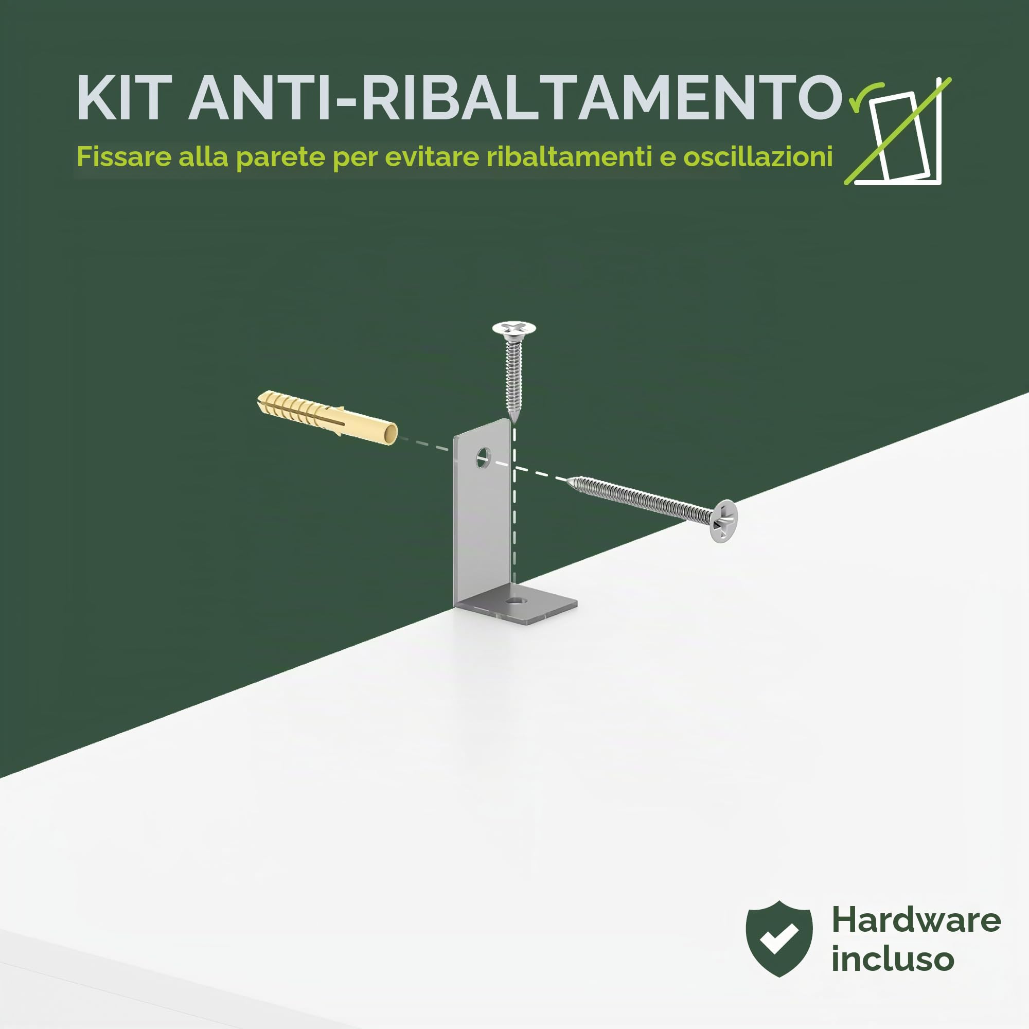 Furinno JAYA Torre di archiviazione multimediale a 6 livelli, Espresso
