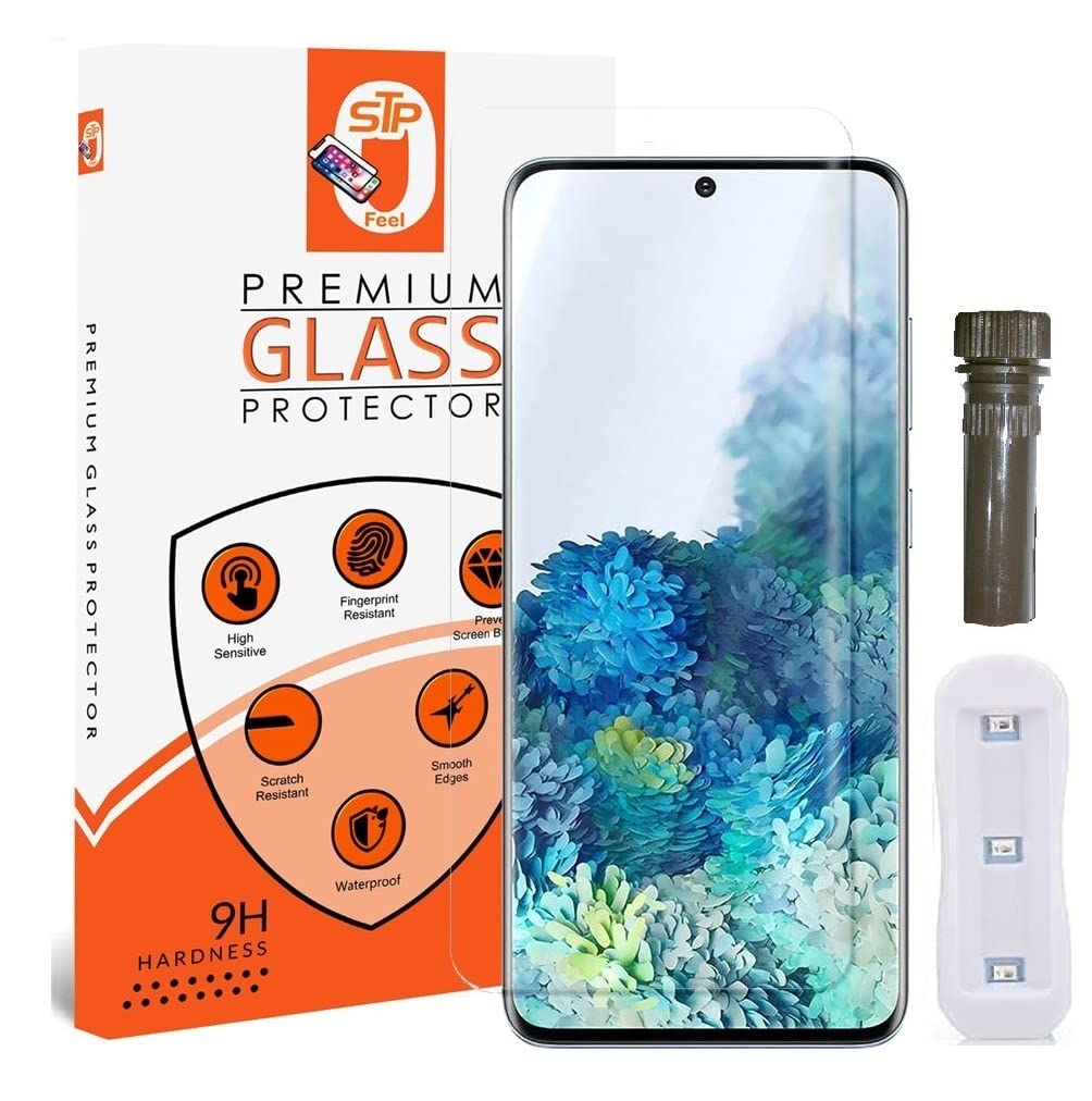 STP FEEL Curved Uv Tempered Glass For Samsung Galaxy S21 Ultra Smartphone (Transparent,Pack Of 1) Advanced Border Less Full Screen Protector Uv Screen Protector Guard