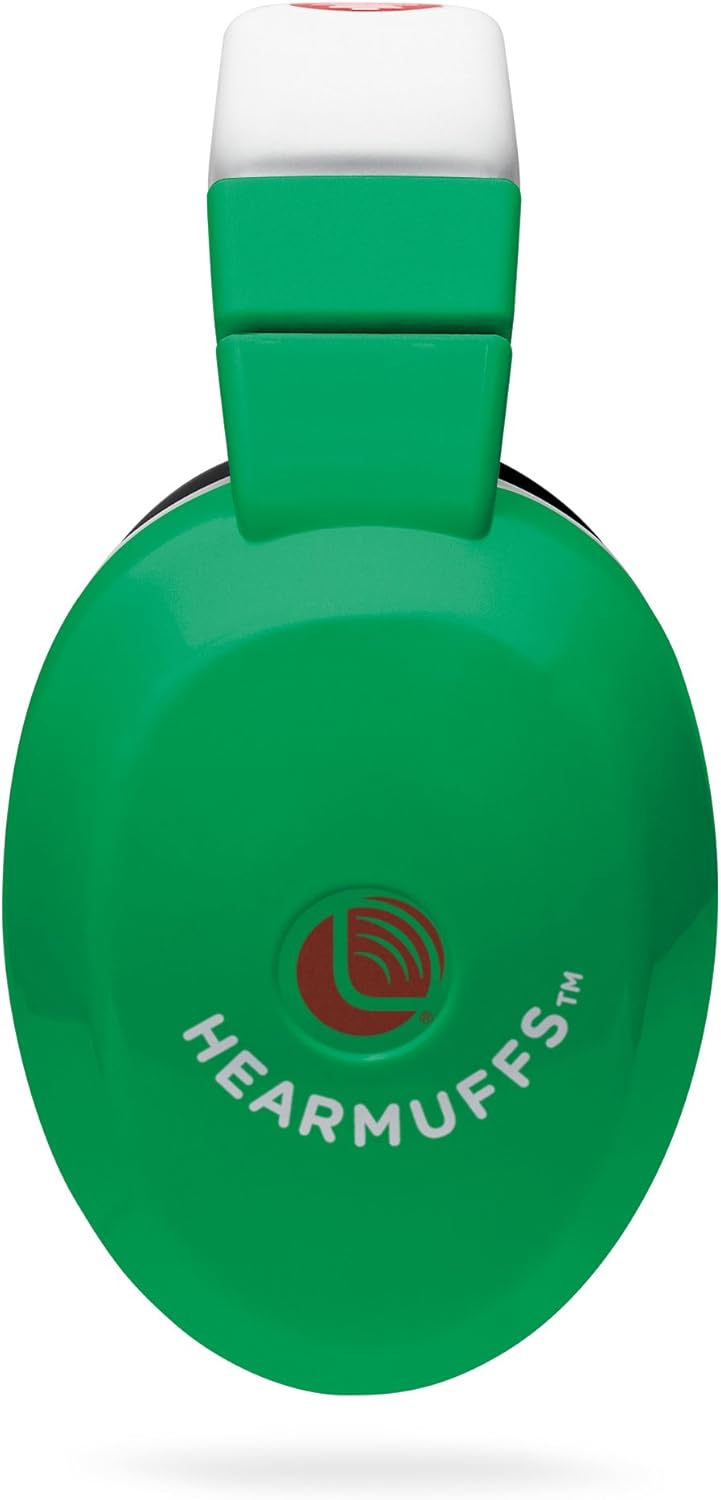 40% Off Discount Lucid Audio HearMuffs Kids Hearing Protection Green/White (Over-the-ear Sound Protection Ear Muffs Ages 5+)